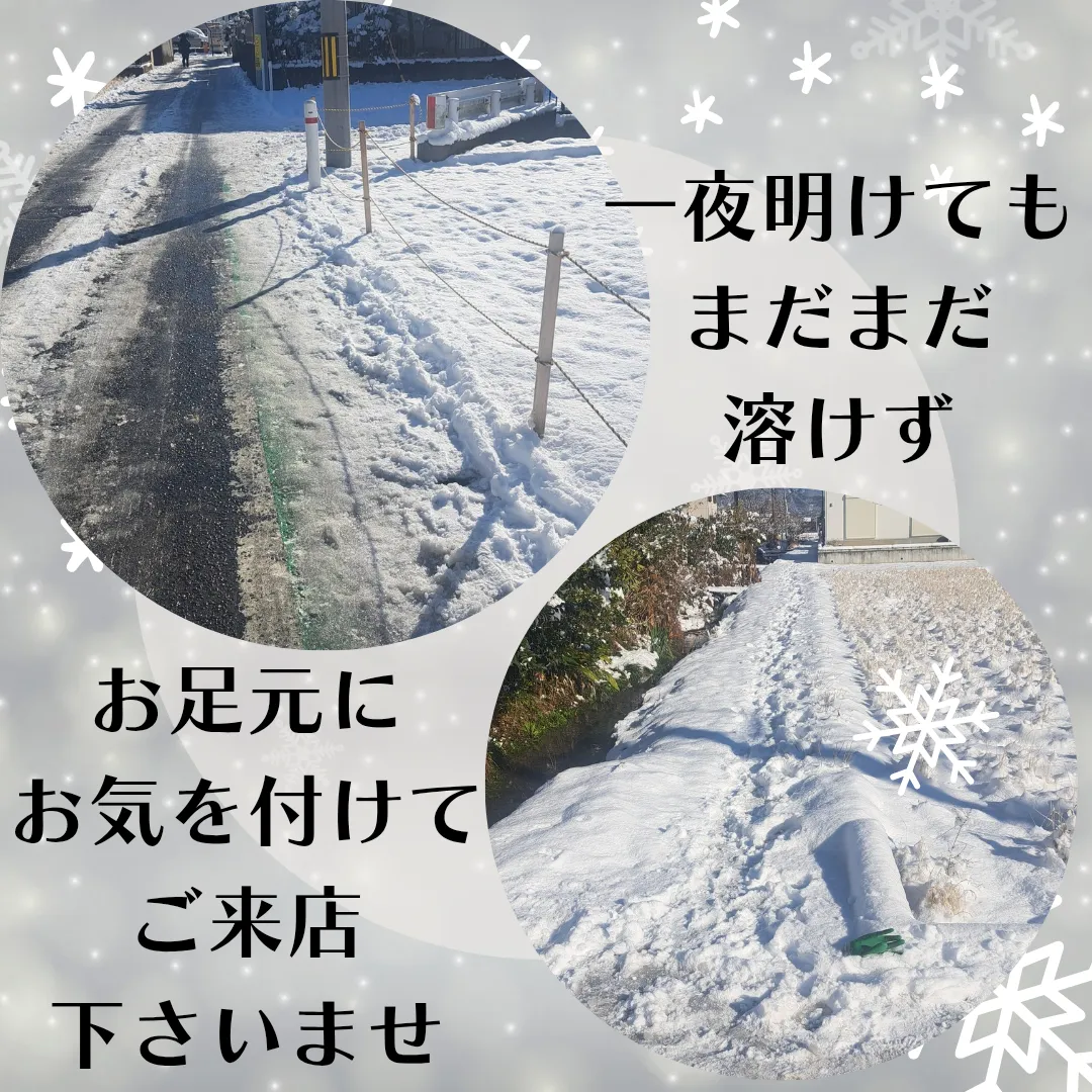 一夜明けても残る雪【小田原・エステ・リラク】